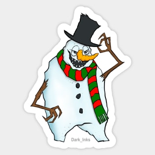 Christmas Snowman Sticker